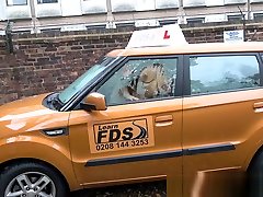 Fake Driving School step sister 1 blowjobs and deep creampie for super sexy minx