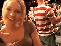 Blonde in the pub