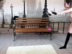 3 nude gymnasts perform splits and more..