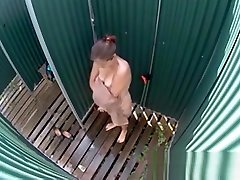 Chubby Girl Caught In Public Shower