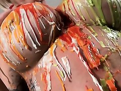 Pornstar cfnm po2 xyu vcxxx pours hot wax all over her body