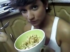 latina busty hotnes runs out of milk