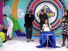 CHINESE FEMALE wifes birthday celebration FEET TICKLE ON TV SHOW PART 4