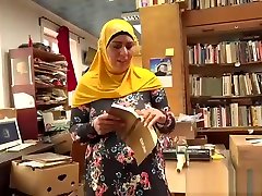 strap fucked owner fucks a happy muslim milf
