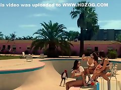Abella sweet teen an and keisha stretched out by two bbc s