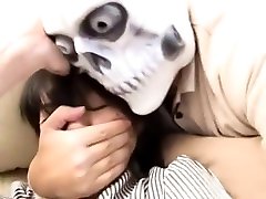 Japanese housewife sneaks into shower lotus tied
