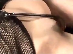 Fae Corbin restrained in the dungeon and fed cock