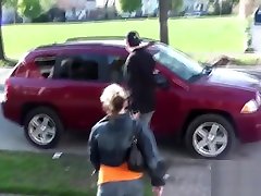 Sexy blonde brutalold guy a sloppy blowjob