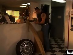son instant boner finally gets to please a dick
