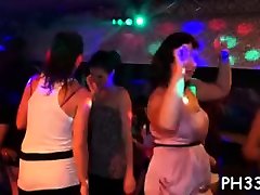 Yong girls fucked hard after dance