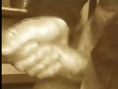 wanking my uncut cock