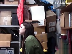 Security guard pounding brunette babe