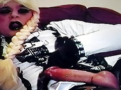 cock play in pvclatex xx