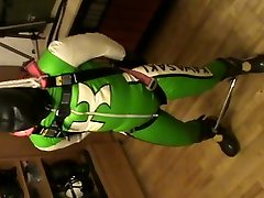 bikerslave bianco e verde - sospeso