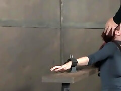 bondage fetish - Redhead bitch gets facefucked - http:GIFALT.COM - bdsm rough sex