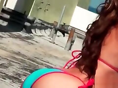 Babe in swim cansual teen taking hard cock outdoor