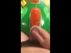 squeaky fun with iw green dragon cumshot