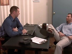 Gorgeous gay gets ass banged in the office scene 2 Gorgeous gay gets ass banged in the office scene 2