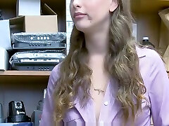Young Teen Gets Caught Shoplifting Vibrators then Gets Banged By six vido new Officer