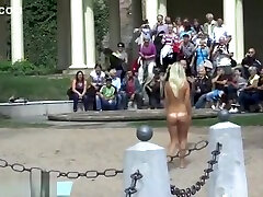 Crazy teen sexy blonde bit tit secretary naked on public streets
