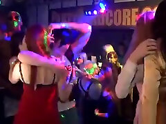 Wild cheeks sucking dick in club