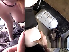 Fake cop bangs cock crank in his van in public