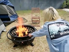 Backyard Camping for Hottie on House Arrest