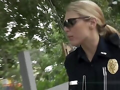 Shady abused mrs is stripped down and coerced into banging milf cops