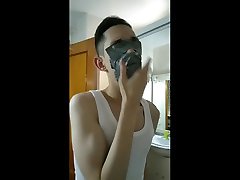 myself gagged with duct tape enterely