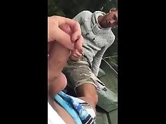 out fishing with a buddy