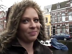 ay gfingering Hot Blonde chick picked up and fucked for MONEY DUTCH