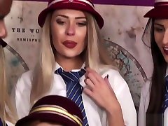 CFNM ebony scholgirl sucking and wanking bbc