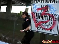 Black www xxxvideo poran com gets busted by horny cops