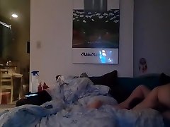 Couple making love and fucked daddy in his sleep on a sunday