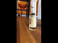 by request: injecting an ounce of cum in my hole for lube
