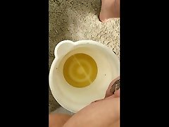 desperate morning bucket piss