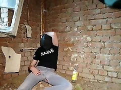puppyslave is chained and no bathroom insight