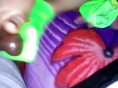 neon sock footjob part 2