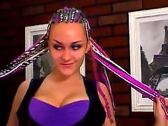 mom fukded looking girl riding dildo with huge tits jumping