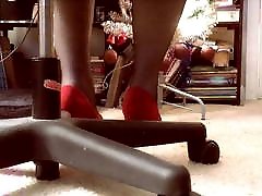 frau & 039;s urlaub schlauch und high heels