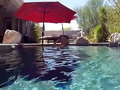 madison triked into fuck at pool