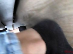 Femdom worship Mistress Kym socks and feet POV