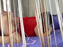 The stepmother is aroused. Son cums stepmom in the ass, anal sex
