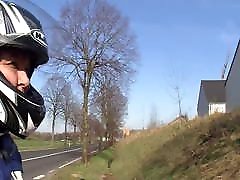 CLUBXFLAT- biker babe towed after skinn mature