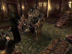 knight in dragonbone granny stinky feet suspended & probed to cum