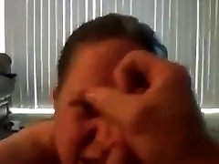 Dirty talking trailer wife caught cheating hidden chick takes a facial.