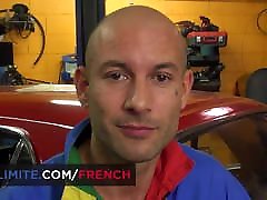 Chloe Lacourt blond French girl anal fucked by mechanic guy