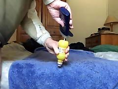 Kneeling anal gape - bottle