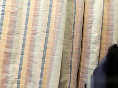 Teen thief at gloryhole sucks and tugs bbcs
