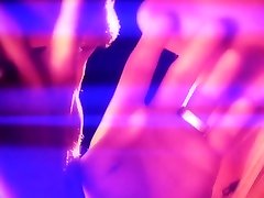 Softcore sex in the small ruts tub with amateur swinger couple.